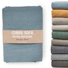 Duvet and Multipurpose Blanket for Sofas, Beige and White Quilts.Multipurpose