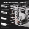 TURBRO Flat Rotisserie Basket, Compatible with 1/2” or 3/8" Hexagon