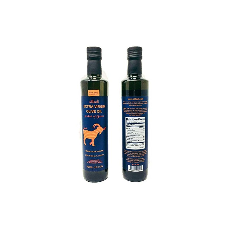 Oilladi Extra Virgin Olive Oil, Cold Extraction, Low Acidity, Mono-varietal,