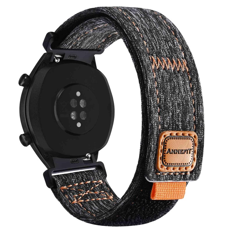 ANNEFIT Denim Watch Band, Casual Watch Replacement Band, Fabric Magic