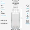 AOZITA 14 Pcs Glass Spice Jars with Spice Labels -