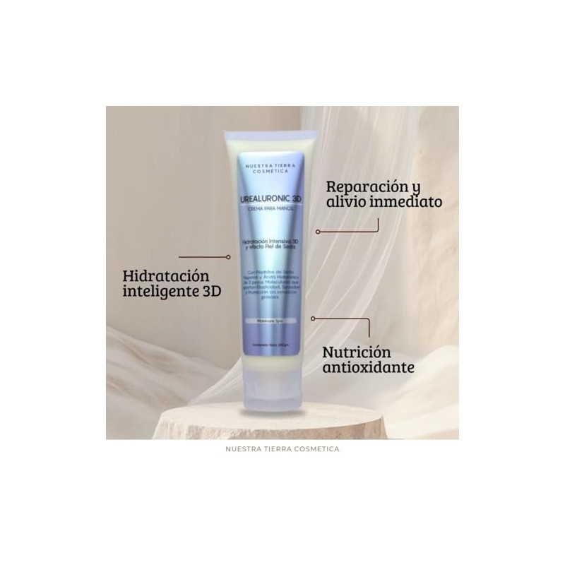 Nuestra Tierra Cosmetica Urealuronic 3D Crema para Manos con Péptidos
