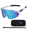 Sports Polarized Sunglasses-Men-Women Cycling-Sunglasses: Wrap Around UV Protection Running Sun