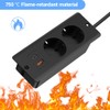 KBIBCK Einbausteckdose mit USB und Type-C, 4-in-1 Tischsteckdose, 2-Fach Einbau