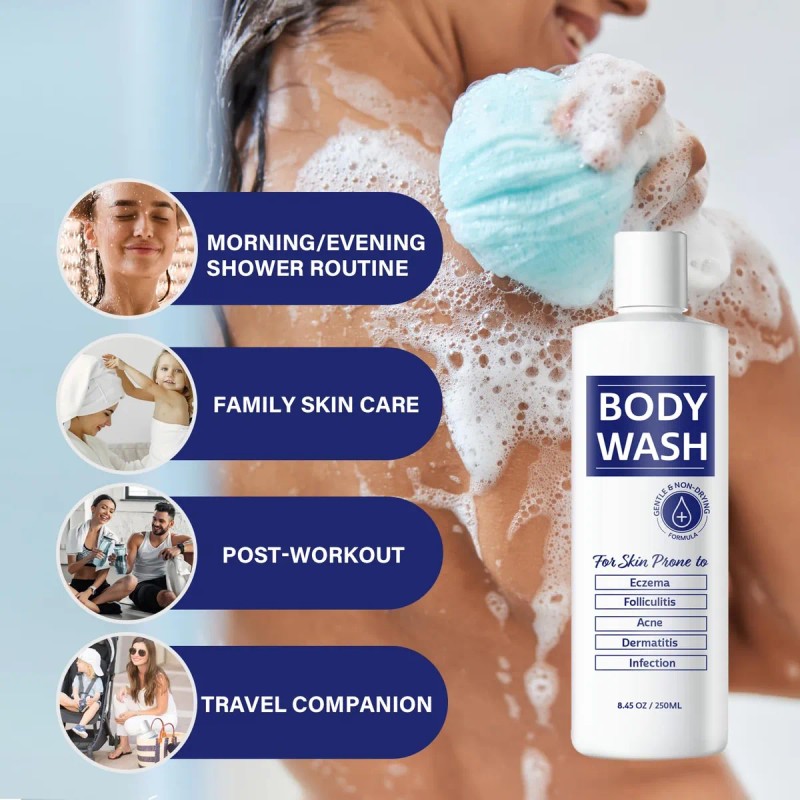 Gel De Baño Antifúngico Para El Acné Y El Eccema: