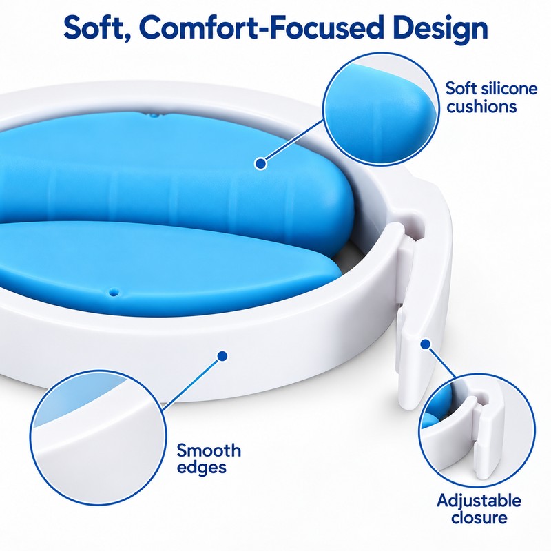Male Incontinence Clamp for Urine Leakage Management – Adjustable Cushioned