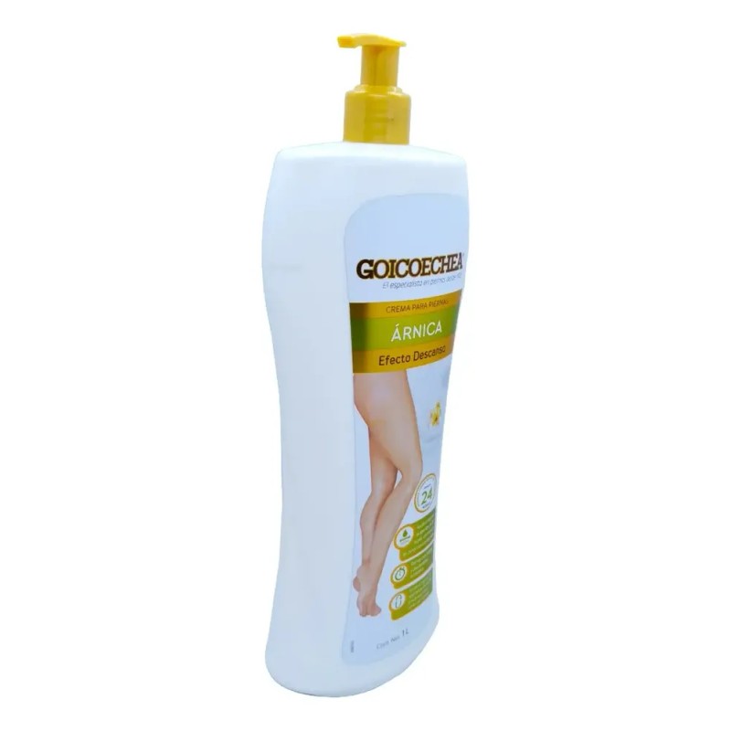 Goicoechea Crema para Piernas con Árnica, Efecto Calmante, 1 L