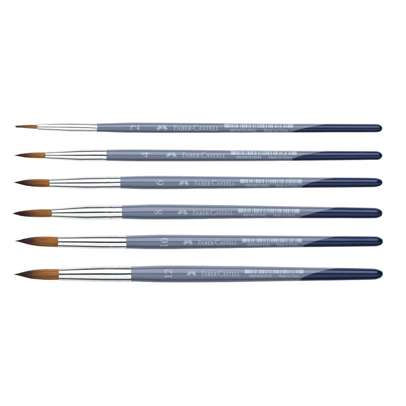 Faber-Castell Creative Studio Brush (Round & Flat, Brush Set Complete