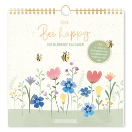 Bee Happy Wandkalender 2024
