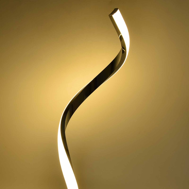 SShaped LED Spiral Table Lamp Reading Light Small Night Light