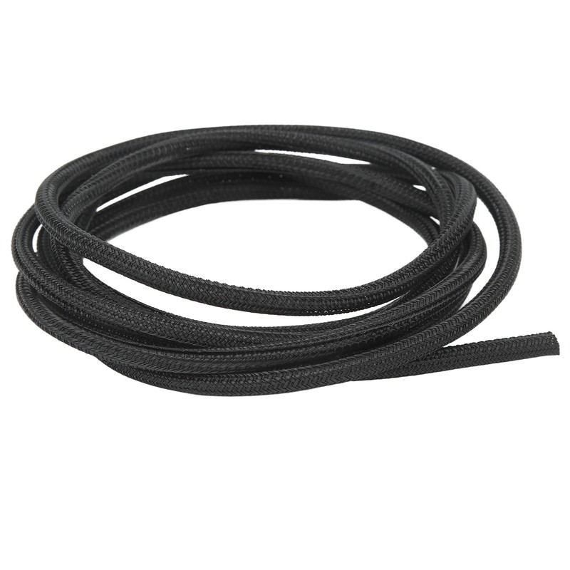 5mm/0.2in Black Cord Protector Self Wrapping Wire Loom High Temperature