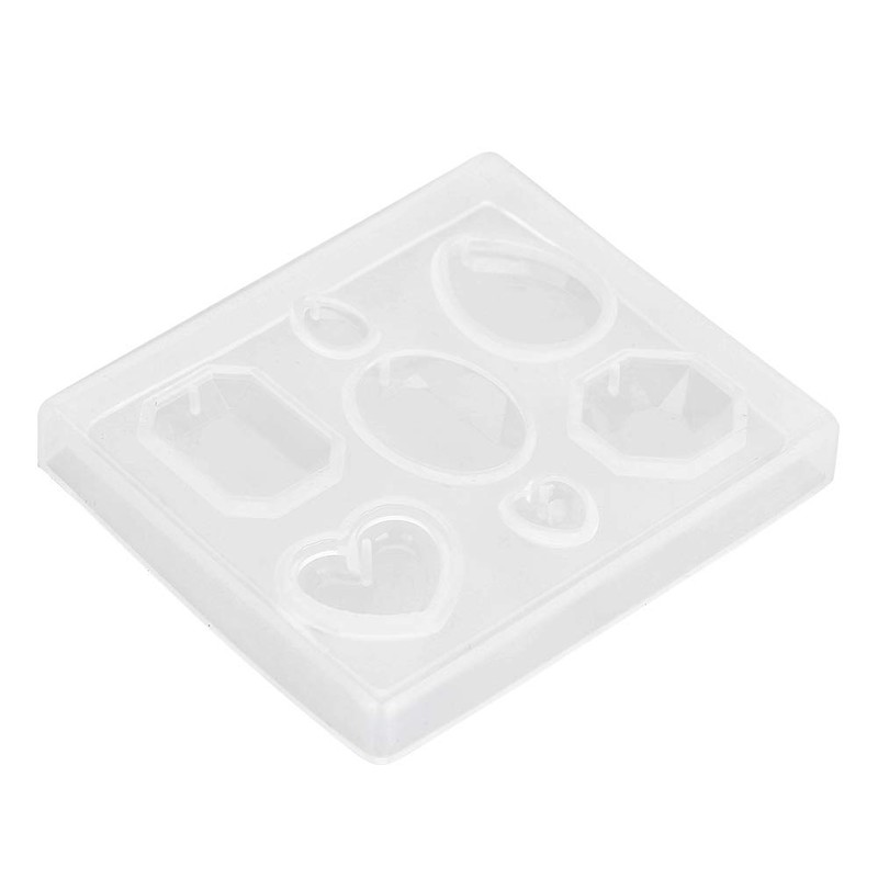 Moofey - Liquidación de silicona de resina transparente facetada para