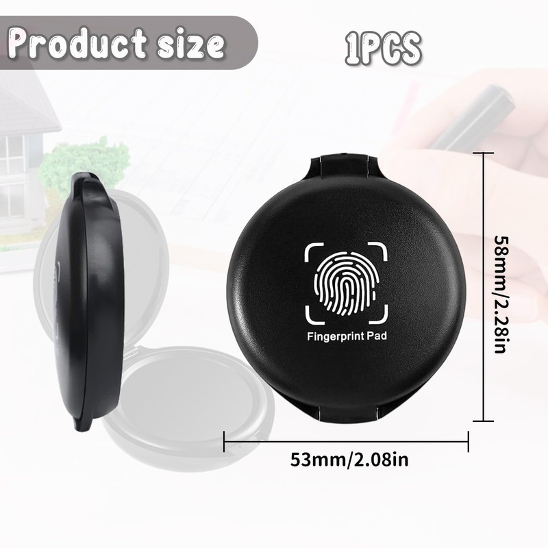 Fingerprint Ink Pad for Fingerprint Kits – Ideal for Office,