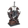 Guardian Double Dragons With Celtic Rune Sword Letter Opener Figurine