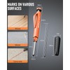 Nicpro Upgraded 3-IN-1 Carpenter Pencils Set with Finger Grip, 1Pcs