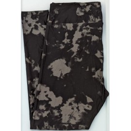 LuLaRoe TC2 LuLaRoe Tall Curvy 2 Leggings Black Cray Tie Dye New Print Q91