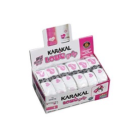 KARAKAL KJ 681W PU SUPER LOVE GRIP BOX 12 White Grip Grip for All Racquet Sports, 12 Pieces 1 Set