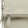 Caspar TL792 Women's Suede Clutch Bag, beige
