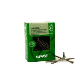 SPAX #10 x 3-1/2" Exterior Trim Head Stainless Steel Wood Deck Screws Powerdeck Torx T-Star Plus (57 EA) 1 LB Bit Included Double Threaded Rust Resistant