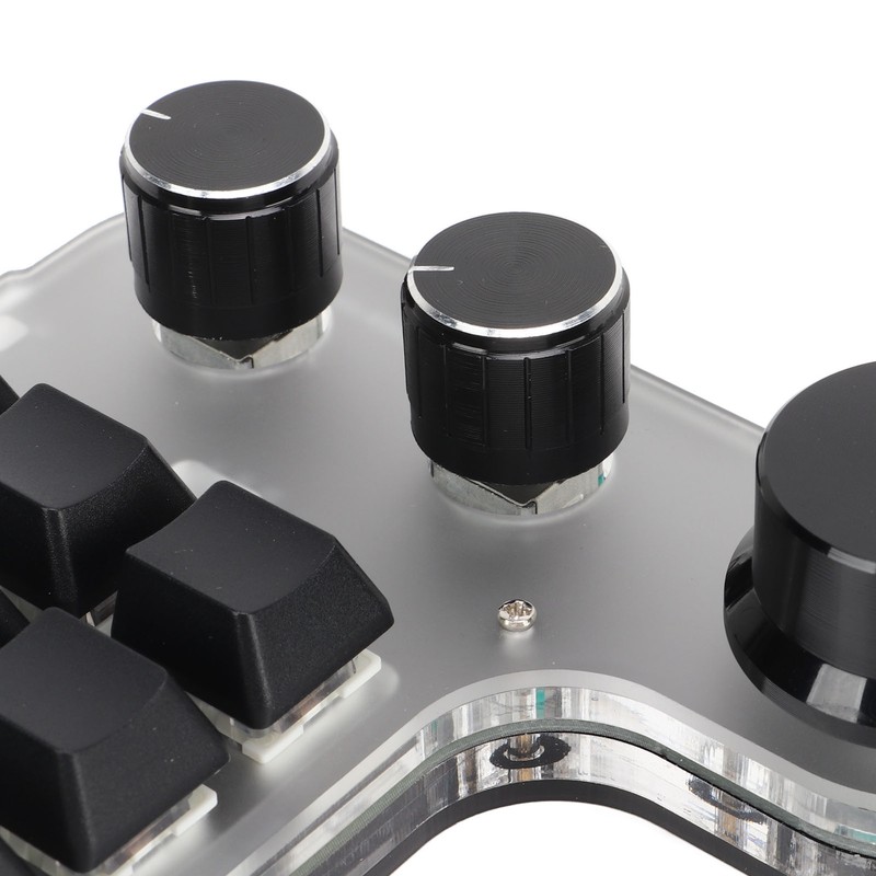 Programmable Keyboard with RGB 3 Knob 12 Keys 2.4G USB