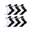 FILA Men's Casual Socks (Pack of 12), black / white