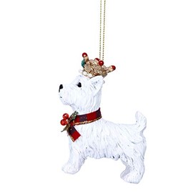 Gisela Graham West Highland Terrier Westie Dog Hanging Christmas Decoration