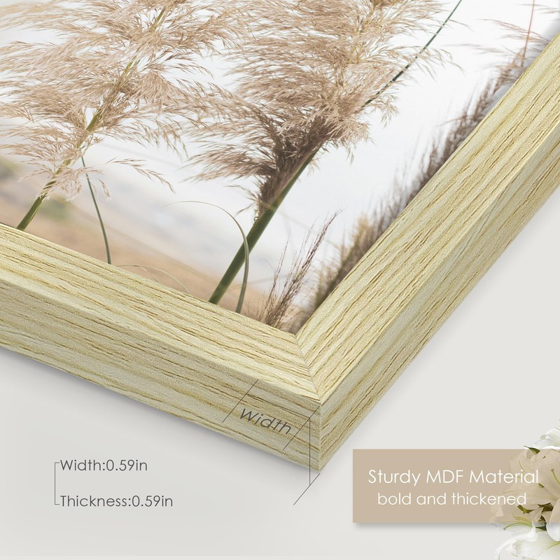 Fisnish 11x17 Picture Frame, Classic Poster Frame for Horizontal or