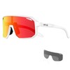 KAPVOE Polarised Cycling Glasses Men Women Sunglasses 3 Interchangeable Lenses