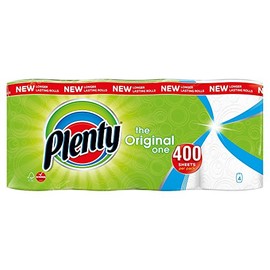 Plenty White Kitchen Roll, 4 rolls (Pack of 1)
