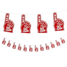 Red Go Team Finger Garland