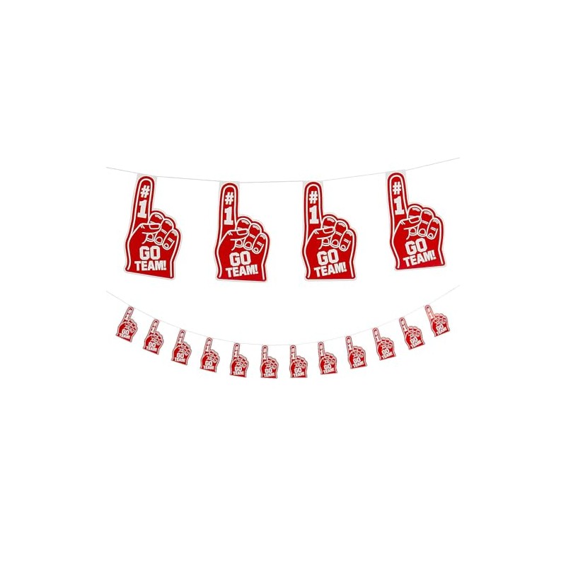 Red Go Team Finger Garland