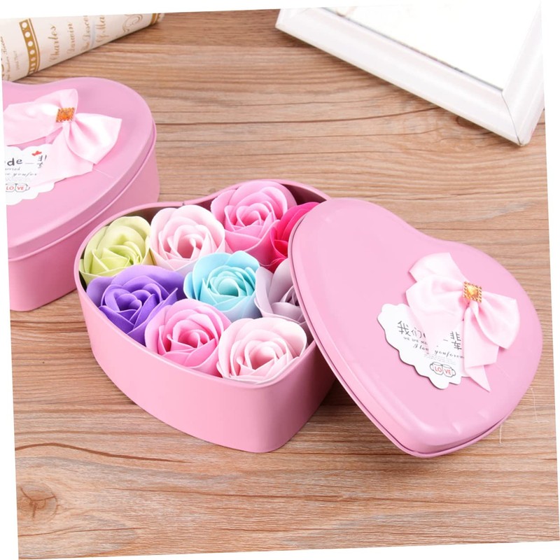 BIUDECO 2boxes Soap Flower Soap Creative Mothers Day Present Set