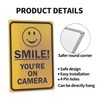 Vintage Metal Tin Sign Smile! You're On Camera With Graphic,Black