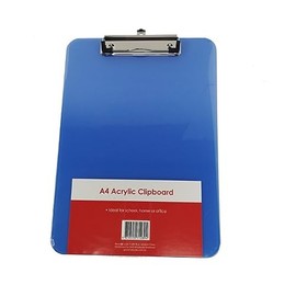 Stat A4 Acrylic Clipboard, Blue