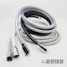 The ultimate anti-scale domestic shower hose 1.5M &amp; 2M 4 color shower hose, black 2M / 끝판대장 물때 방지 국산 샤워호스 1.5M & 2M 4컬러 샤워기 호스, 블랙 2M