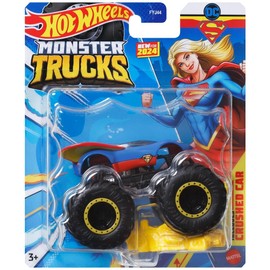 Hot Wheels Monster Trucks Super Girl with Crushable Car 1:64 Scale