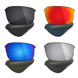 Mryok 4 Pair Polarized Replacement Lenses for Bose Tempo Sunglass - Stealth Black/Fire Red/Ice Blue/Silver Titanium