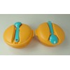 TUPPERWARE To Go Snack&Go 600 ml Orange Turquoise (2) Soup