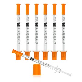 1mL/cc 31G 1/4-Inch 6mm Lab Syringe, Individually Wrapped, Scientific Use, Pack of 20
