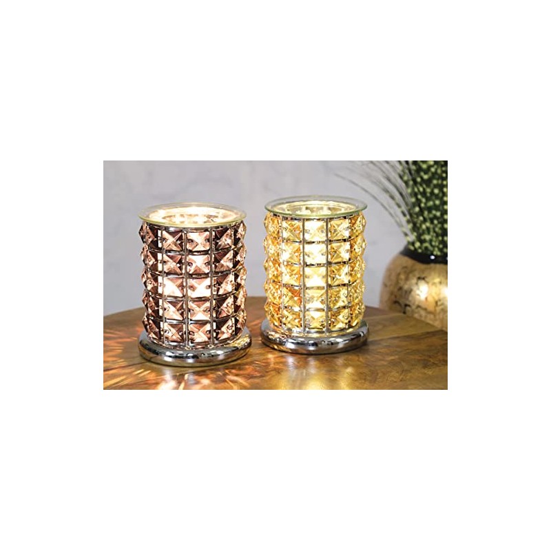 Aroma Accessories Electric Wax Melt Burner Touch On/Off Clear Crystal