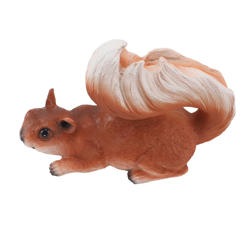 Squirrel Garden Decor Outside Funny Resin Statue Courtyard Balcony Outdoor
