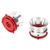 1 Pair NAB Hub Adapters Professional Polished Aluminum Reel to