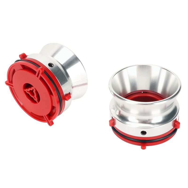 1 Pair NAB Hub Adapters Professional Polished Aluminum Reel to