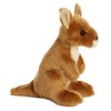Aurora® Adorable Mini Flopsie™ Kangaroo Stuffed Animal - Playful Ease
