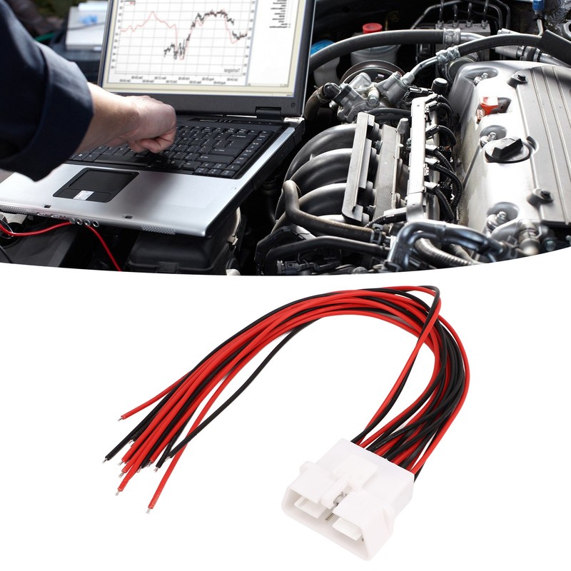 2 Pcs OBD2 16 Pin Connector Cable OBD Diagnostic Extension