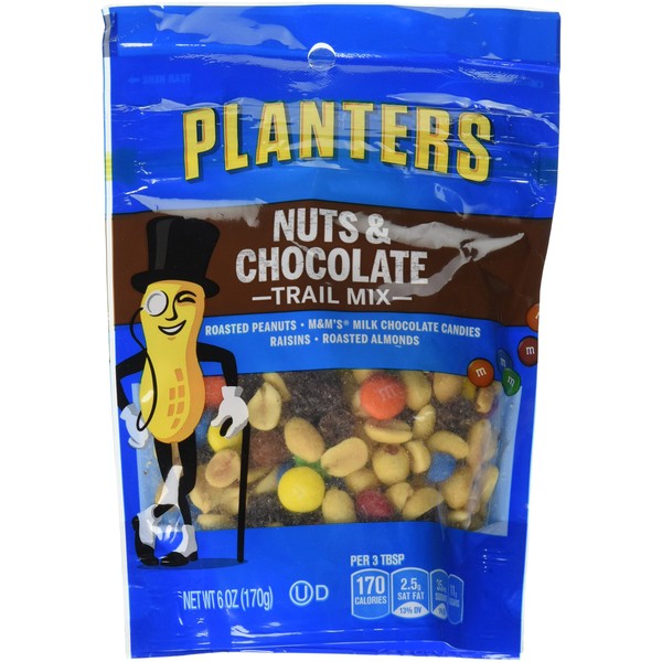 Planters Nuts and Chocolate Trail Mix (12 Bags), 6 oz,