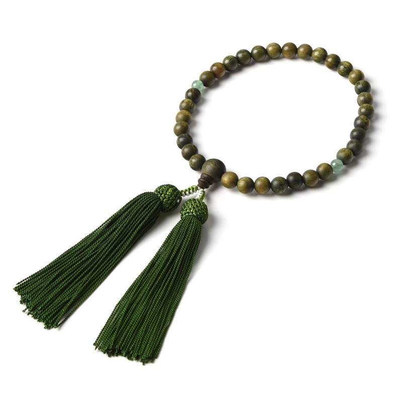 Women's Natural Wood 8mm Prayer Beads with Bag for All