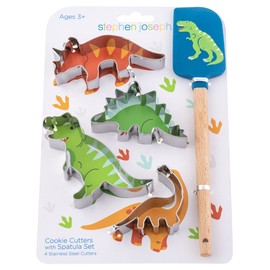Stephen Joseph, Kids Cooking Cookie Set, Kids Toddler Cookie Cutter and Spatula, Dino