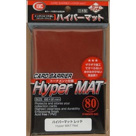 KMC Hyper Matte Sleeves (80-Pack), Red