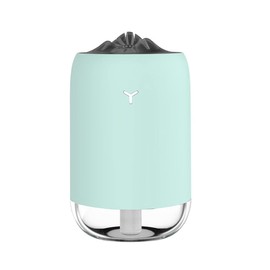 DOSYU Mini USB Humidificador, 7 Colores LED Luz de 260ml Humidificadores Portatil, 2 Modos de Pulverización, Super Tranquilo para El Hogar, El Coche, El Dormitorio, La Oficina y Los Viajes (Blue）